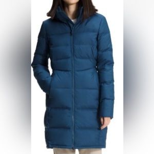 The North Face Women Metropolis Parka Long Down Warm Jacket Monterey Blue NWT